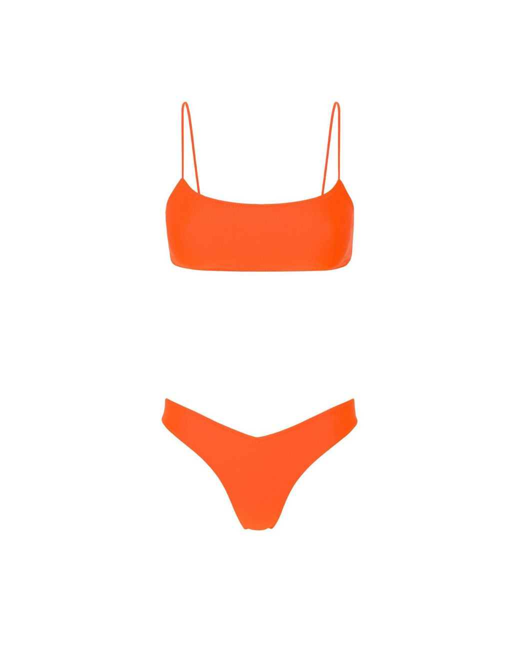 Sunkissed Orange Le Sporty Bikini Top