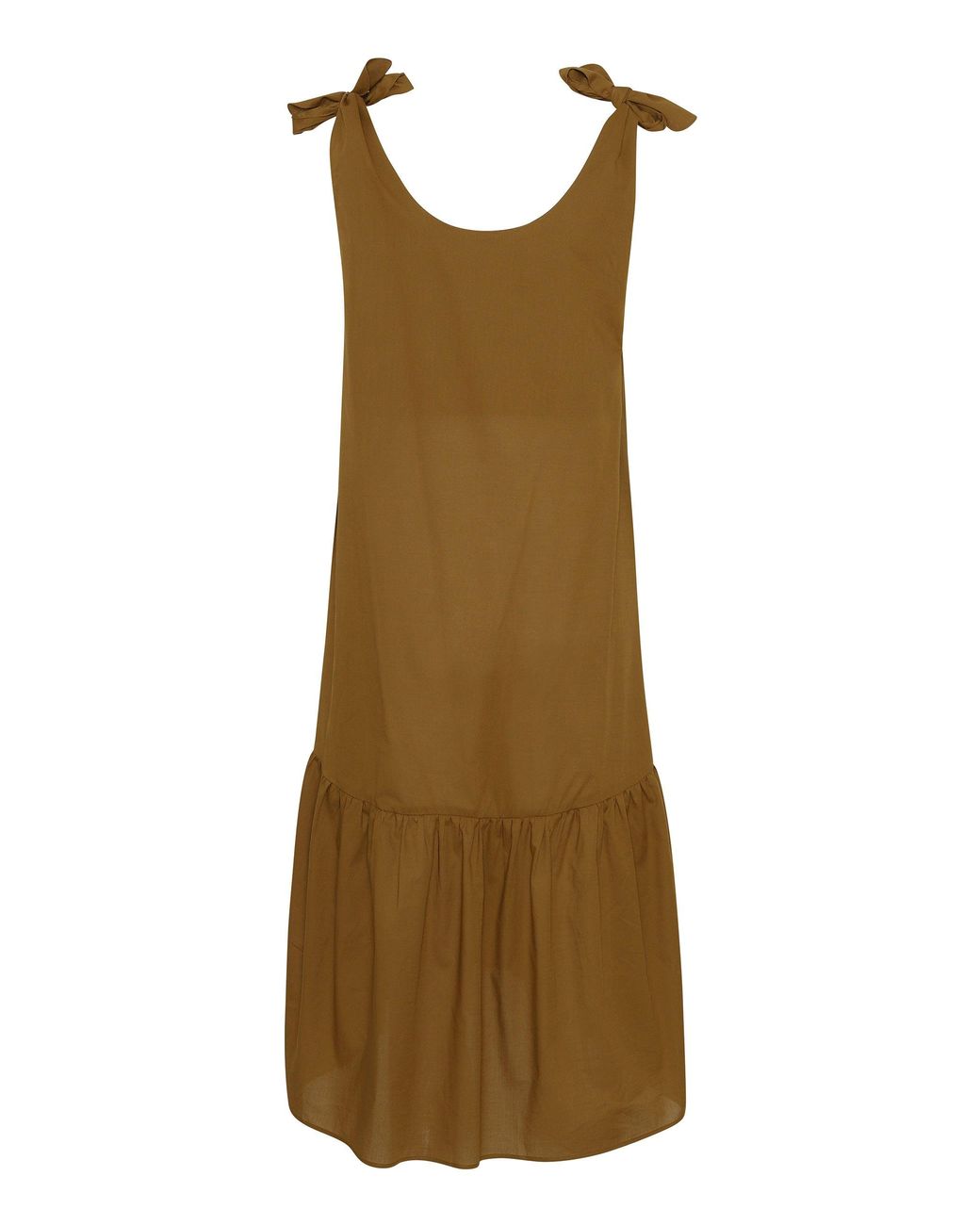 GROBUND Brown The Dagmar Dress
