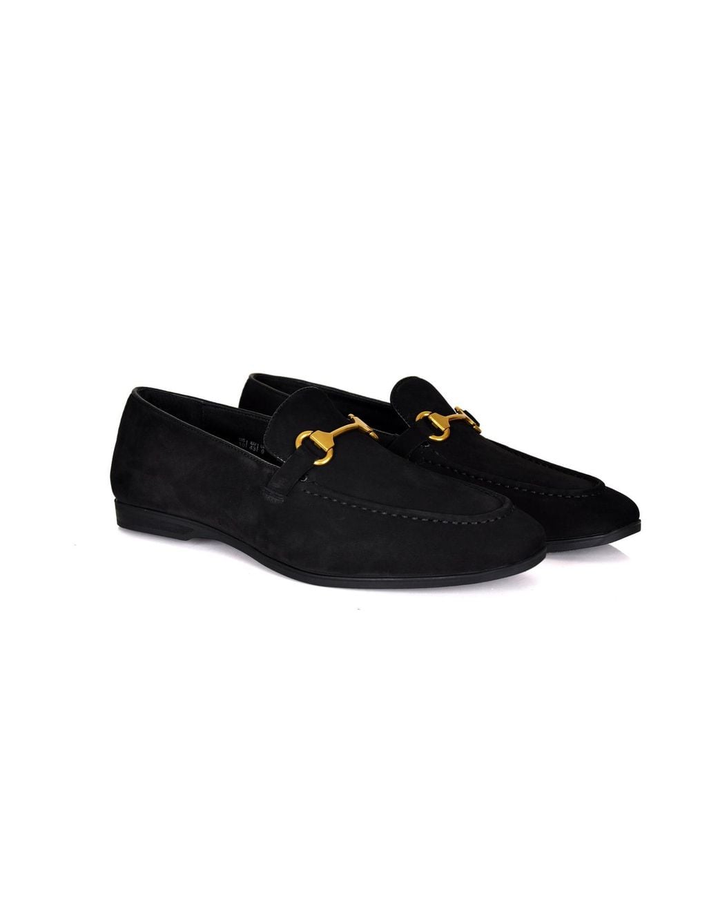 DAVID WEJ Black Lorenzo Suede Loafers for men
