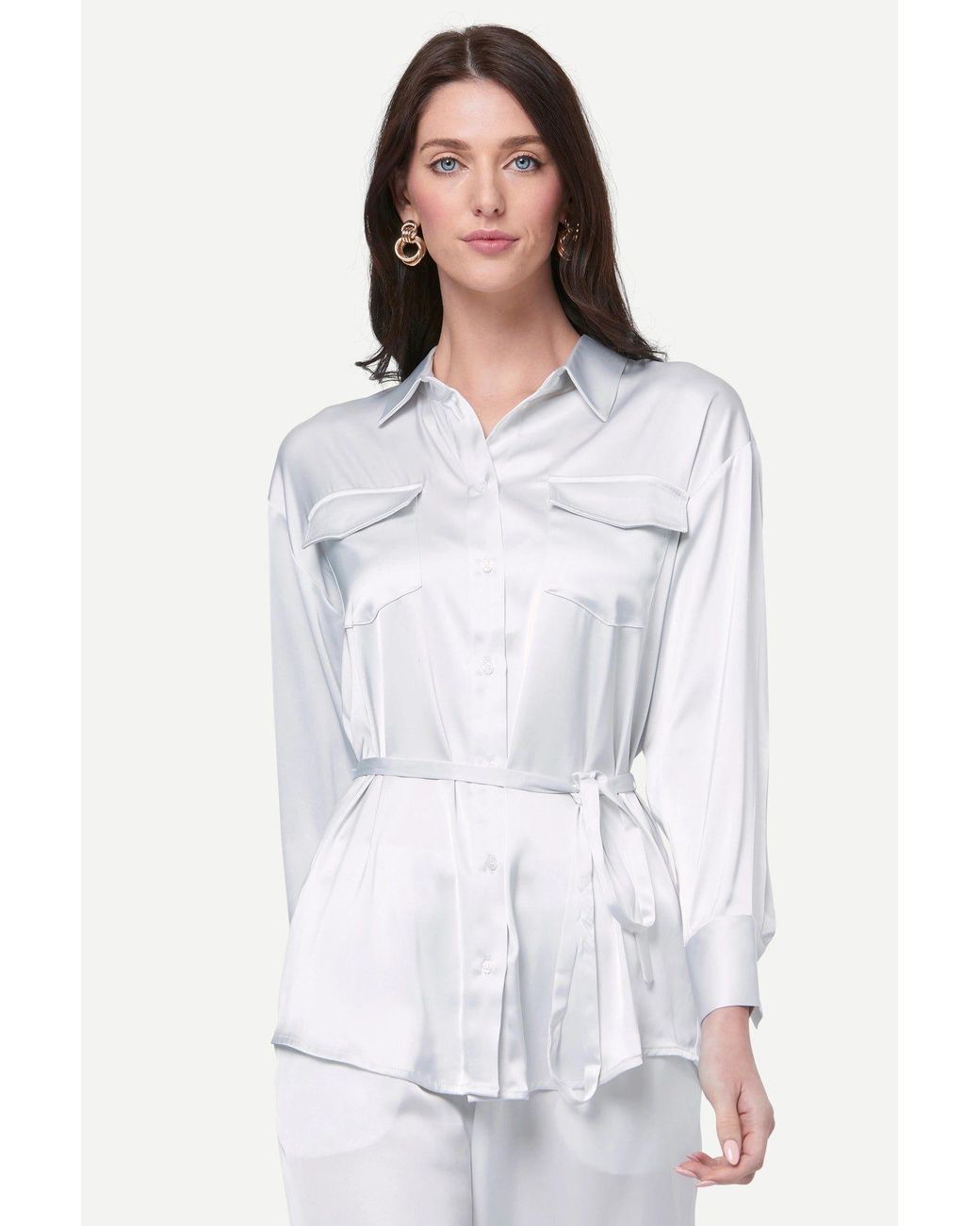 Zafur White Barron Blouse
