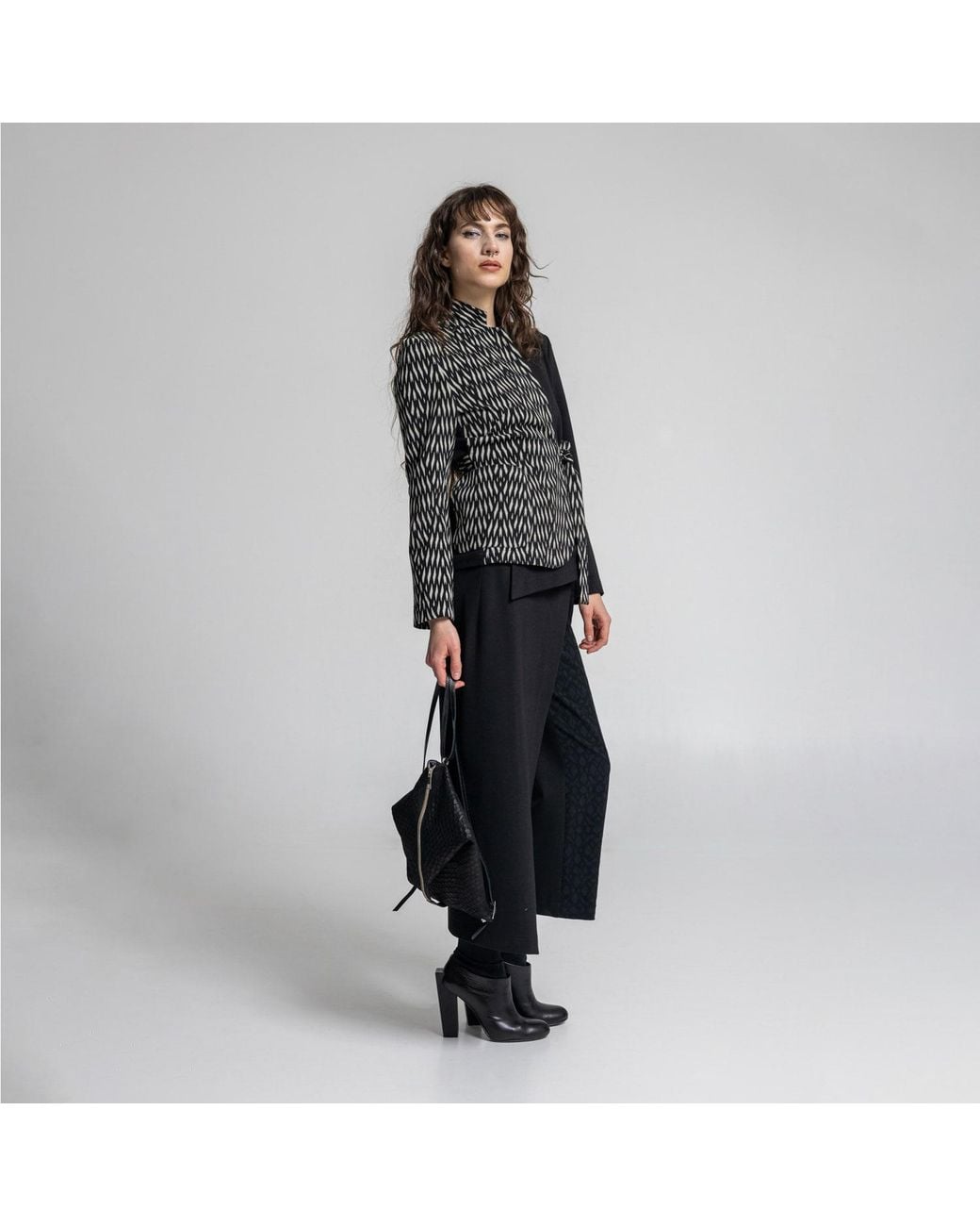 ARTISTA Black Arrow Asymmetric Jacket