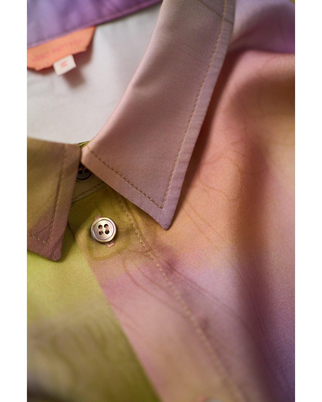 Lost Pattern Purple Brooklyn Oversized Silk Shirt