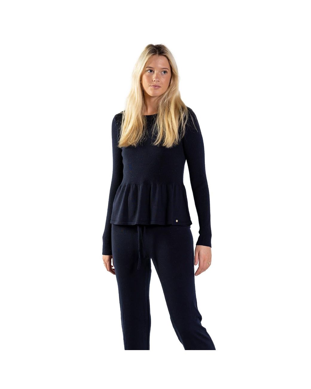 tirillm Black Mie Feminine Merino Wool Pullover