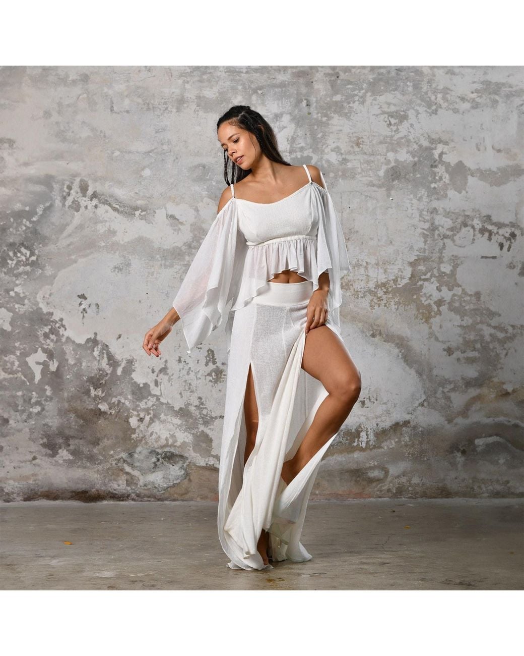 Zhenabia White Venus Blouse