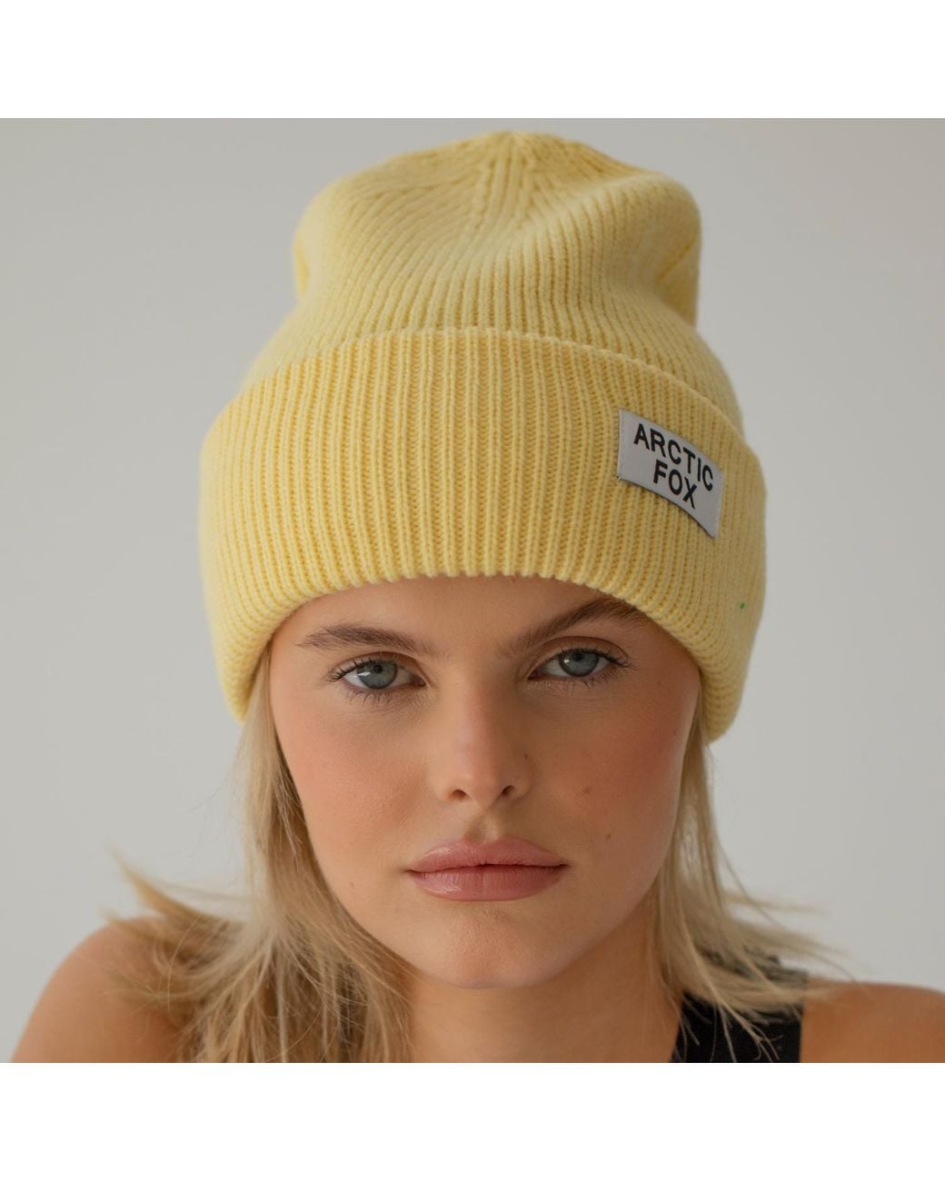 Arctic Fox & Co. Yellow The Recycled Bottle Beanie In Soft Hay