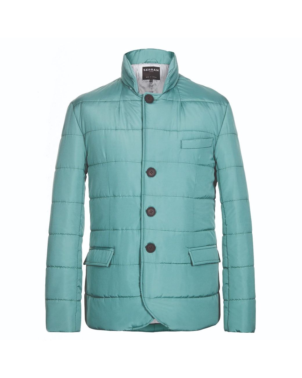 SEREN LONDON Blue Puffer Suit Jacket for men