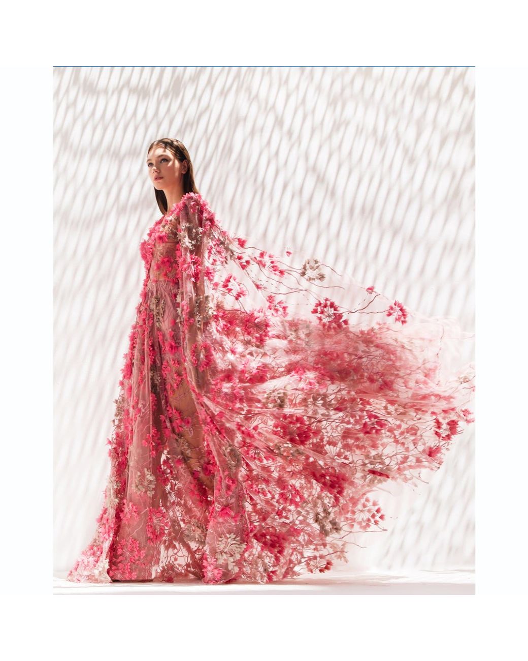 MATSOUR'I Red Dress Hortensia With Detachable Sleeves Maxi Coral