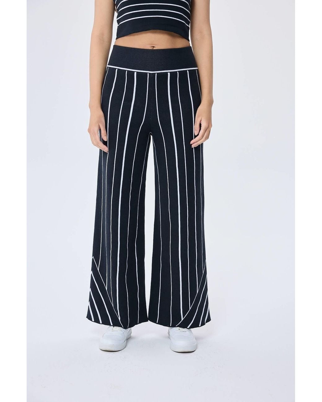 Peraluna Blue Finley Knit Trousers