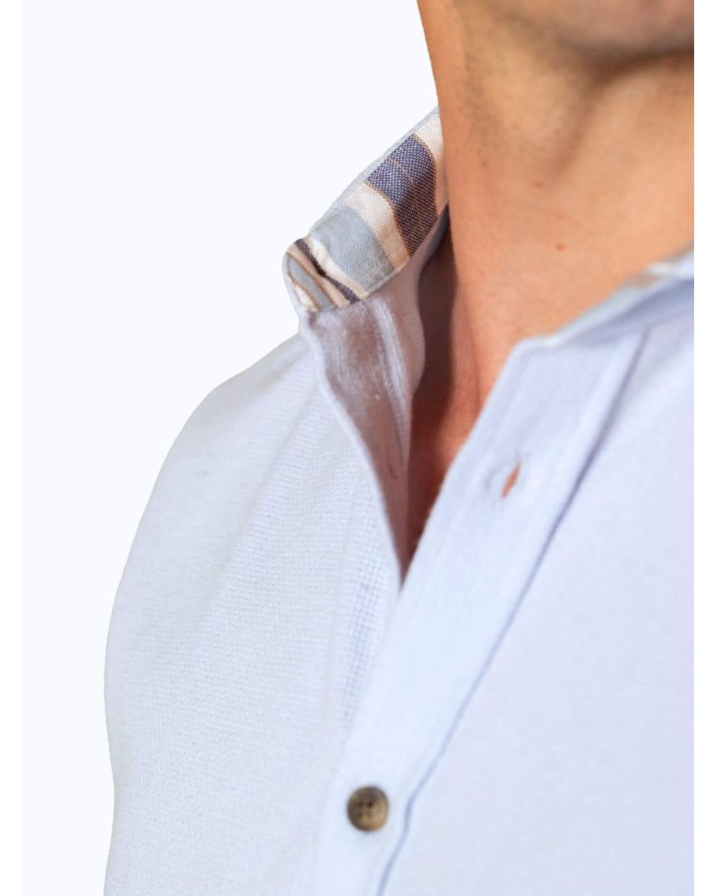 Koy Clothing Blue Air Weave Shirt for men
