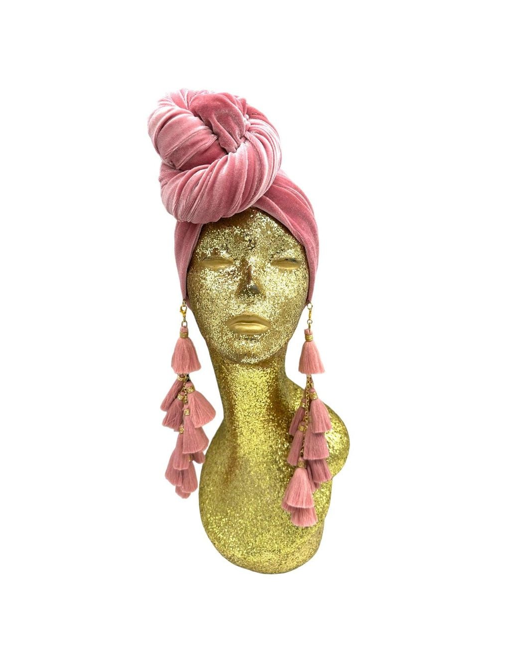 Julia Clancey Red Chacha Dusky Velour Turban