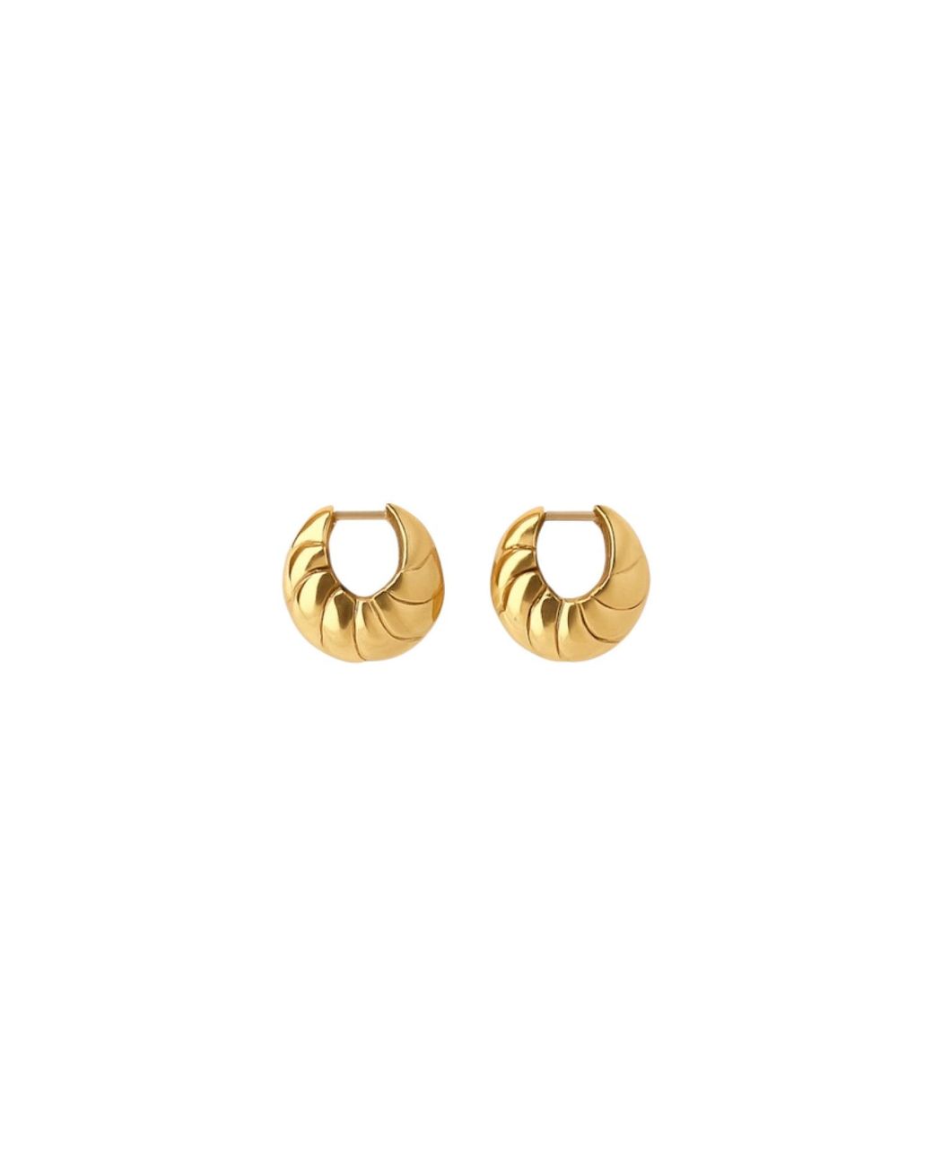 Gutta Design Metallic Bombé Earring Plated