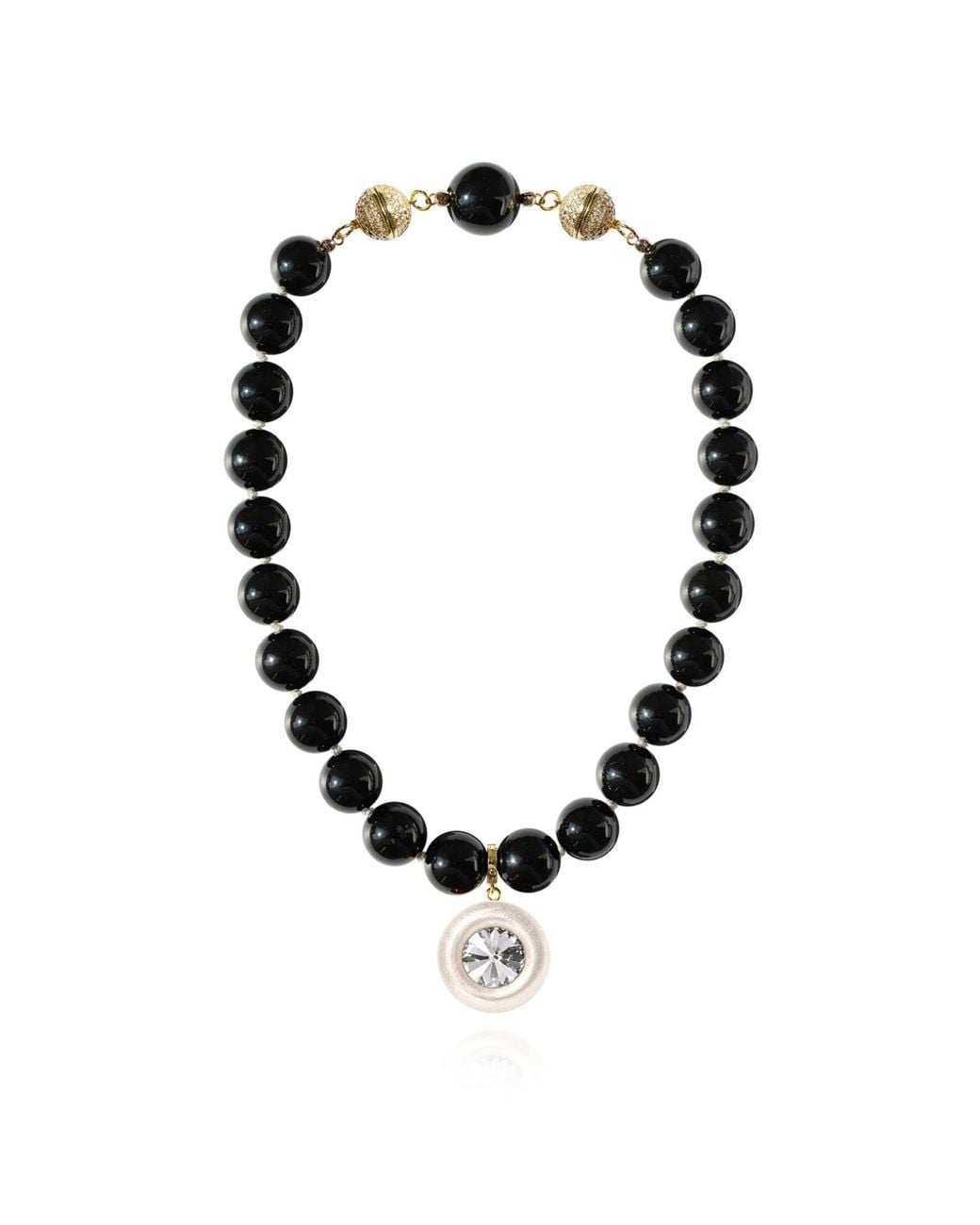 Saule Label Black Lola Onyx Necklace