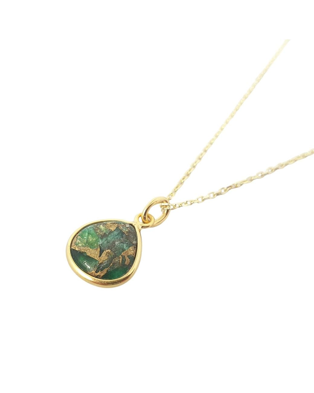 Sophelia White Emerald May Birthstone Minimalist Plated Necklace