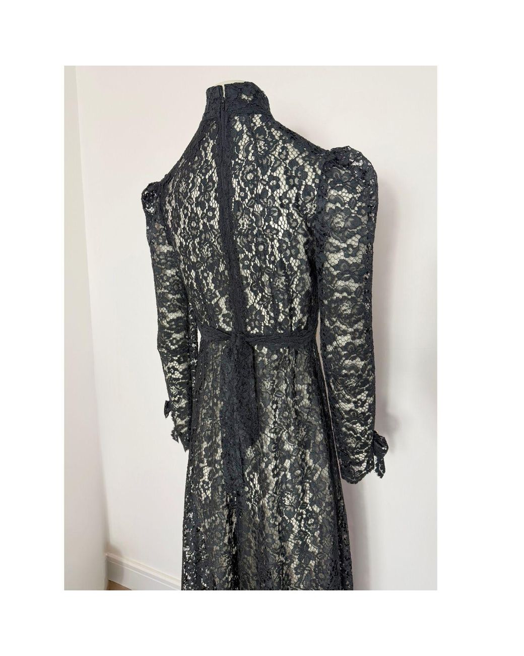 Couture to Your Door Black Gothic Lace Maxi Dress