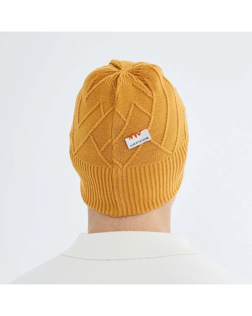 Norbron Orange Bonham Sulphur Beanie for men