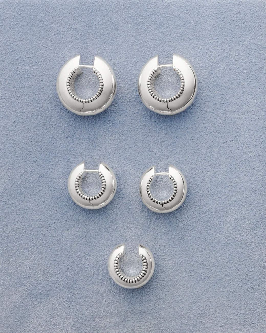 Stone Fruit Metallic Small Disc Hoops