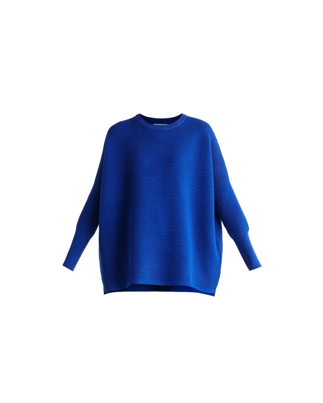 Paisie Blue Ribbed Jumper