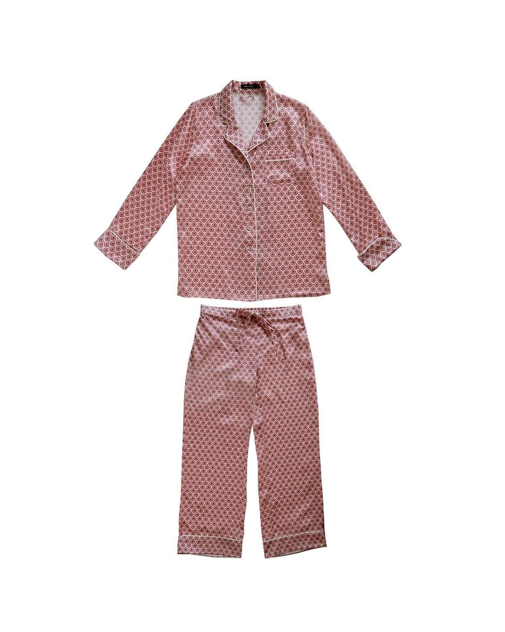 Emma Wallace Red Cassia Pyjama Set
