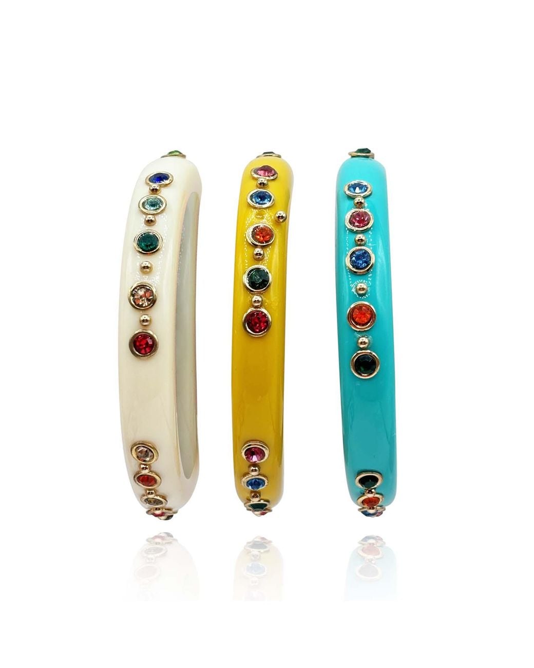Michael Nash Jewelry Blue Holland Resin Studded Resin Bangle