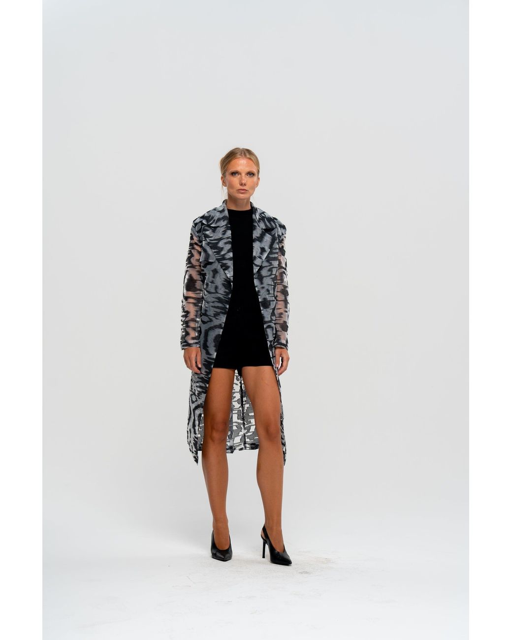 The Ethos Studio Blue Raya Trench