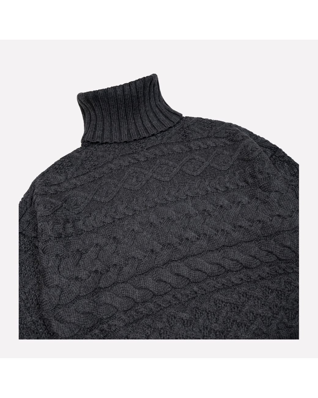Gigi Knitwear Blue Cable Sweater