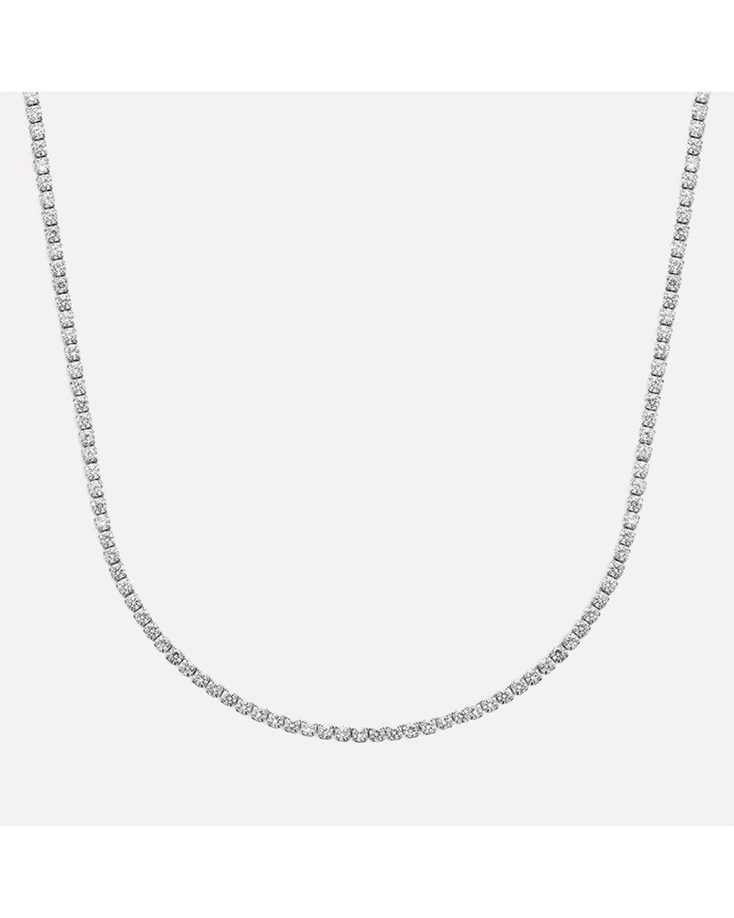 The M Jewelers Metallic The Thin Tennis Necklace