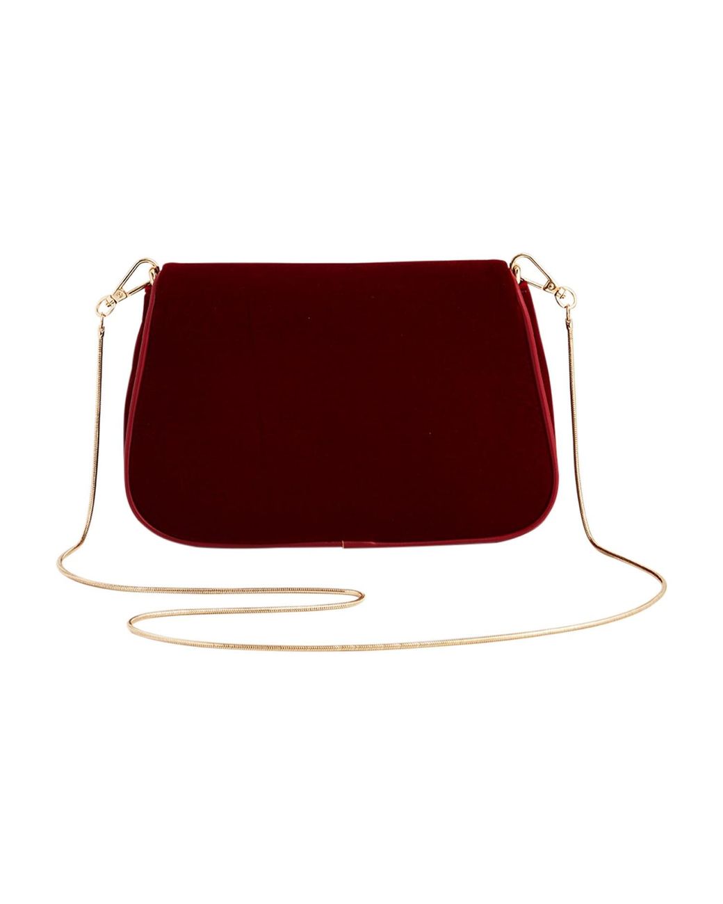 Fable England Mary Floral Embroidered Velvet Clutch
