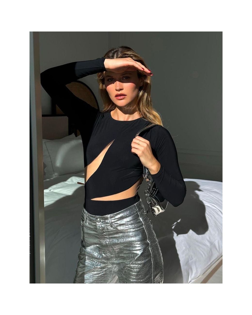 Room 24 Black Lorena Bodysuit