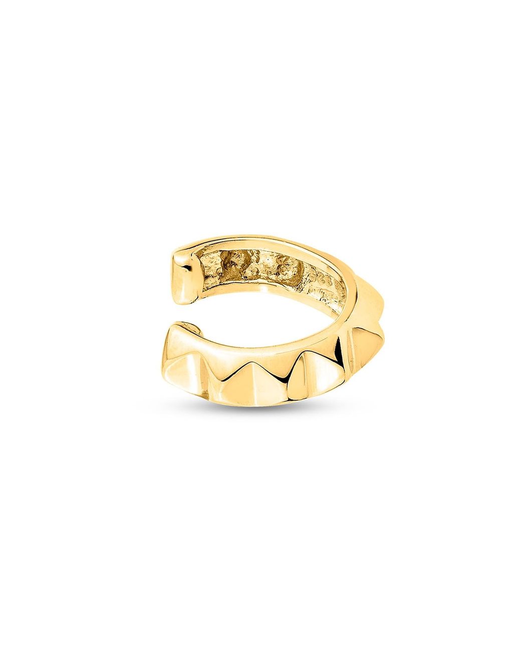 SALLY SKOUFIS Metallic Honeycomb Ear Cuff