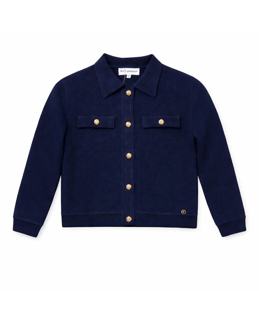 Bel Cashmere Blue Chiara Cashmere And Wool Jacket