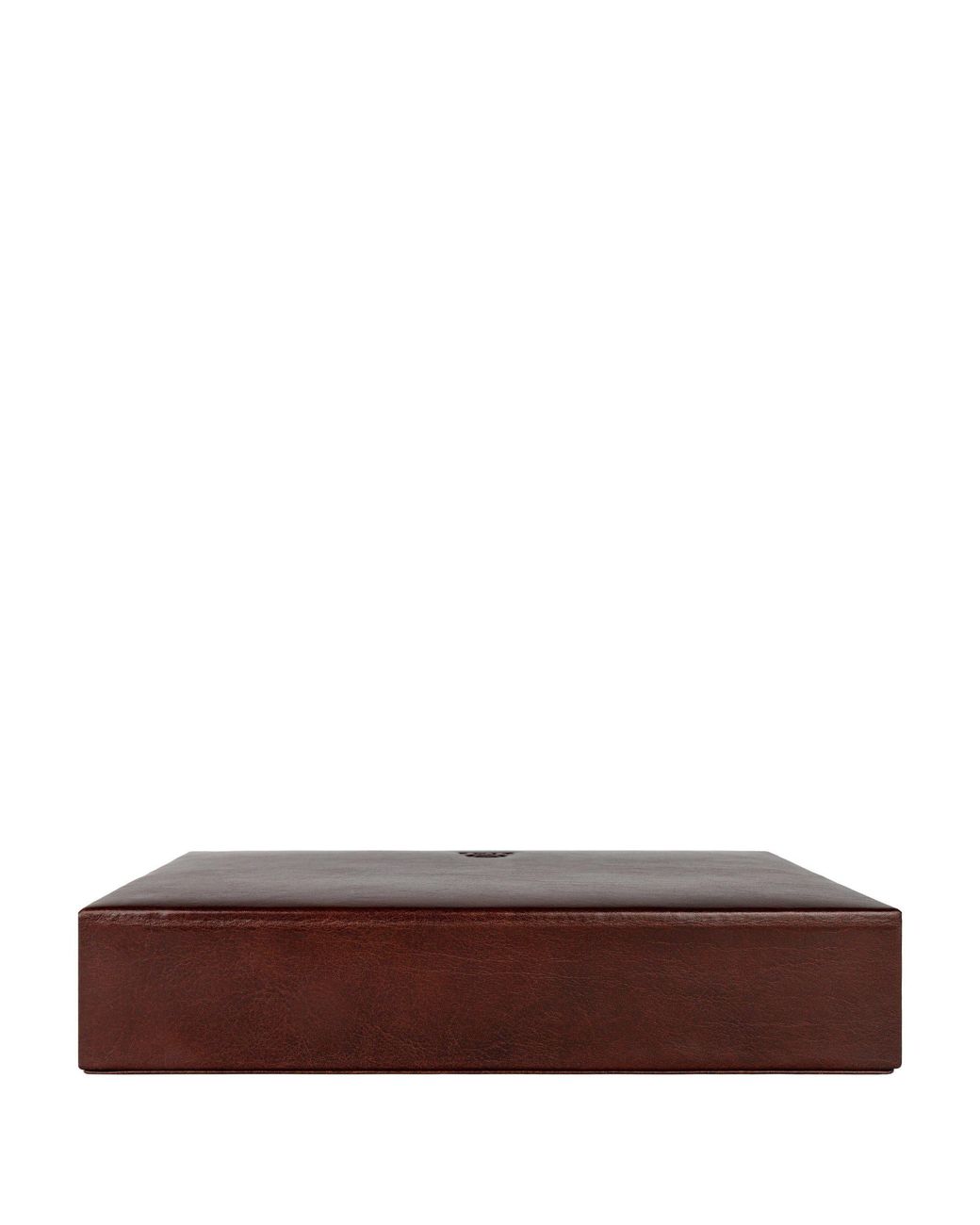Time Resistance Brown Leather Jewelry Box Accessory Box