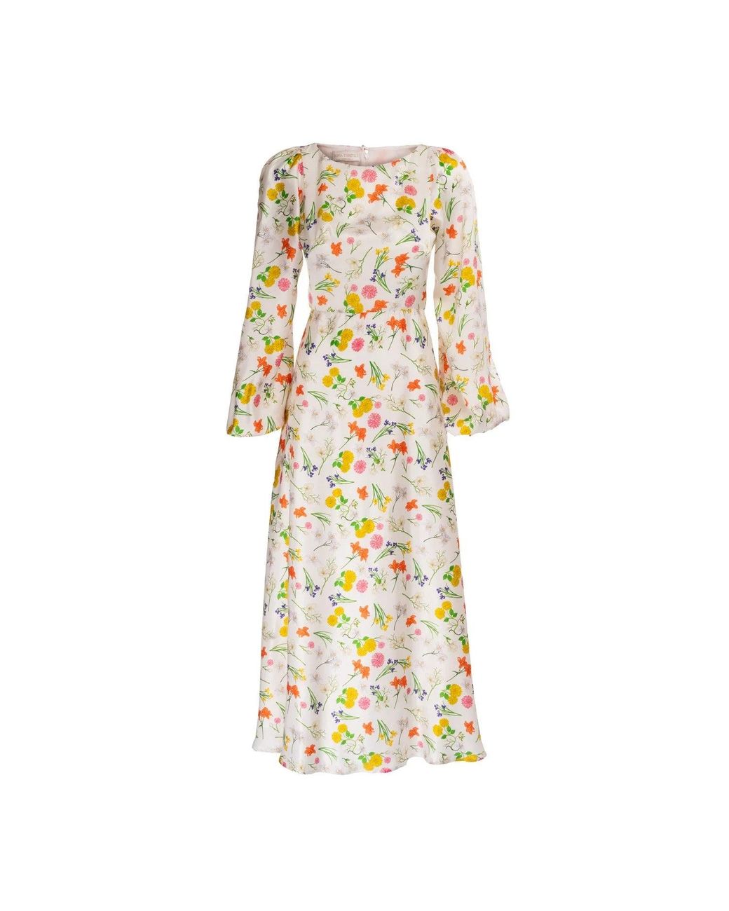 Sofia Tsereteli Metallic Meadow Silk Gown