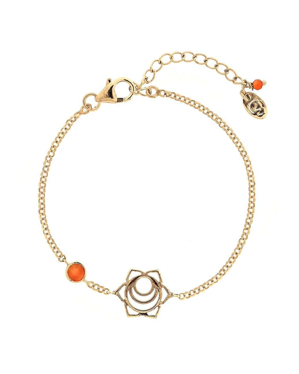 Charlotte's Web Jewellery Metallic Sacral Chakra Vermeil Bracelet