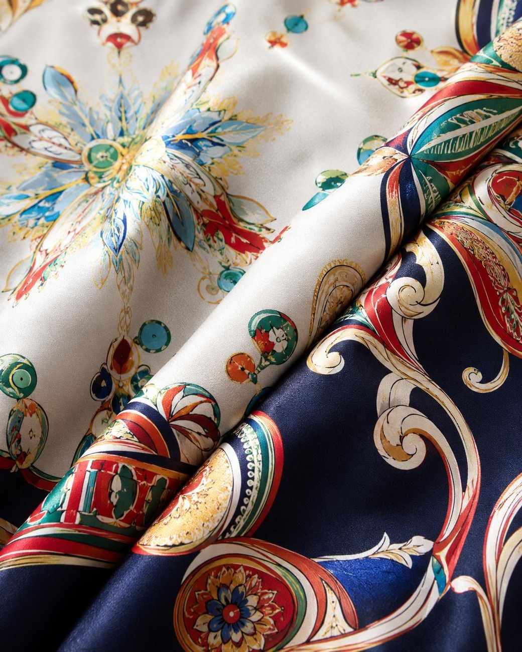 Hustle Blue Cannes Satin-Shirt for men