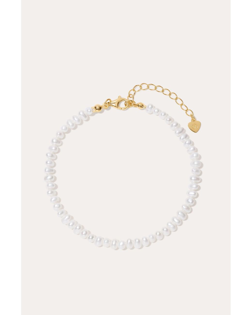 Vanhi Metallic Celia Micro Freshwater Pearl Bracelet