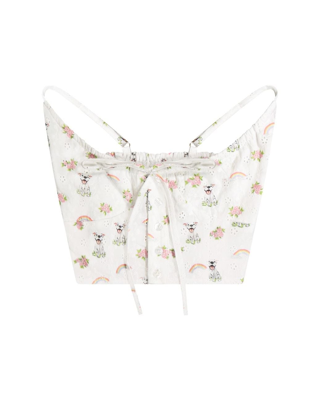 Cloud Haven White Ditsy Cami Top