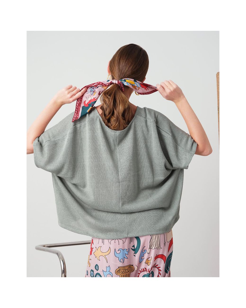 Iodes Red Amalfi Mini Foulard