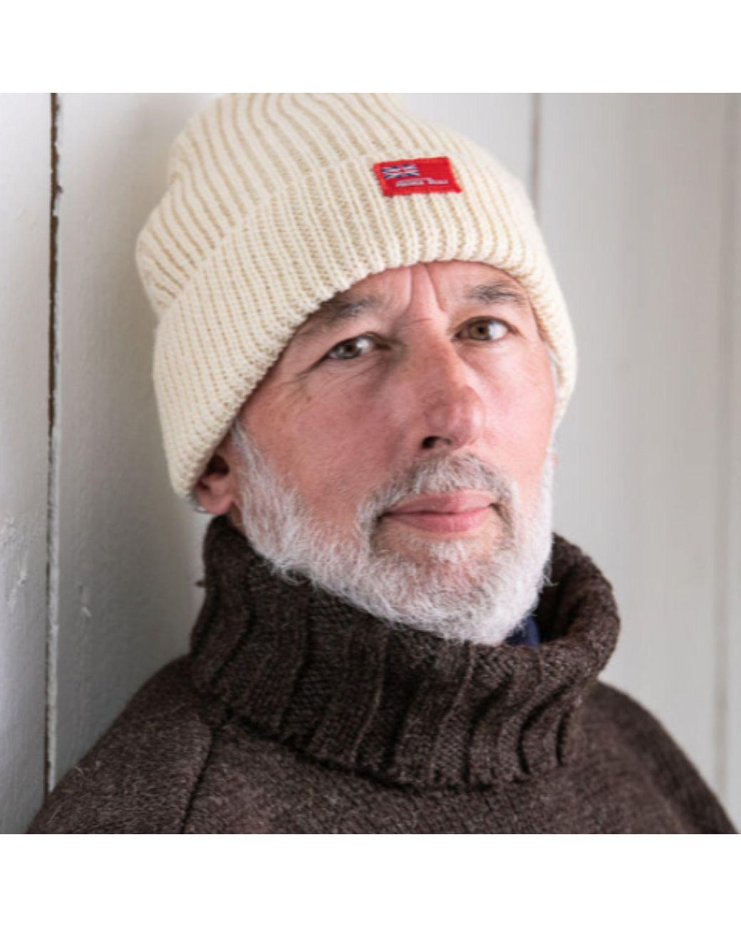 Arthur Beale Natural Ensign Beanie Hat for men