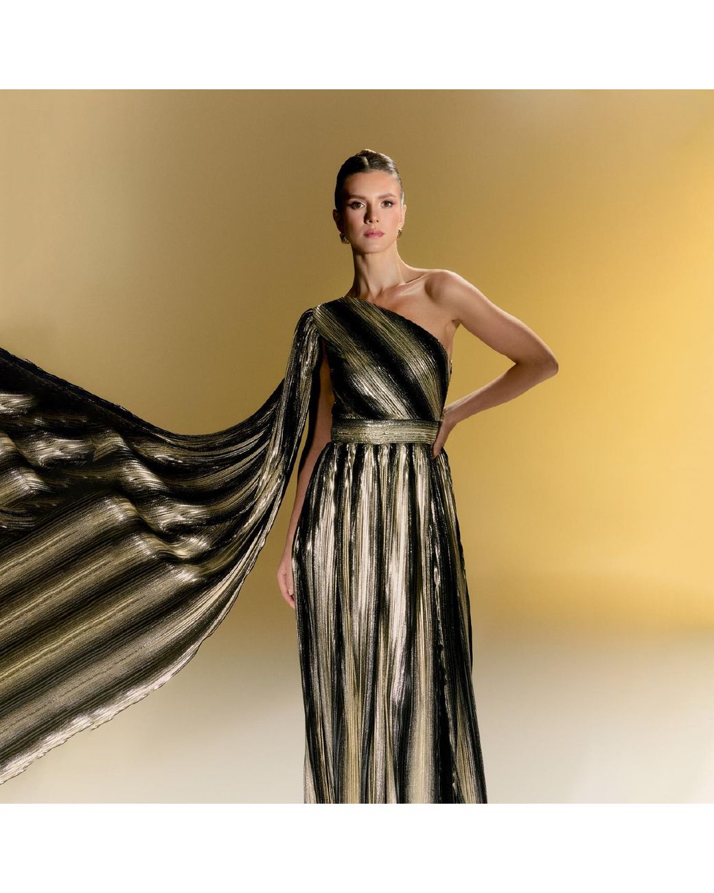 Nur Karaata Metallic New Baglioni Gown
