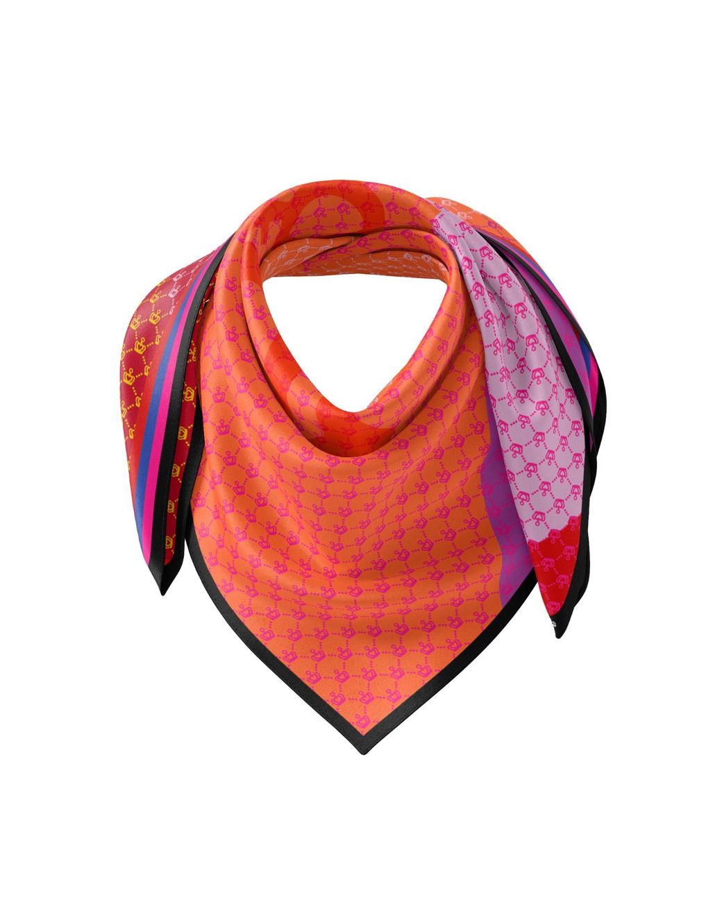 Kueen Blue Silk Scarf