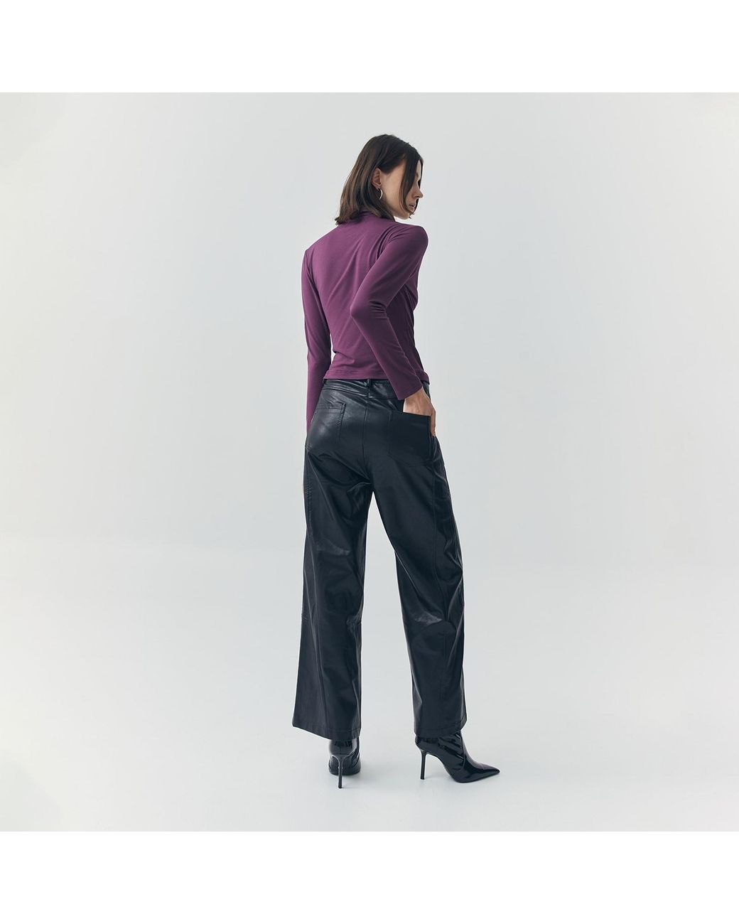 Ats the Label Purple Mira Plum Long Sleeve Top