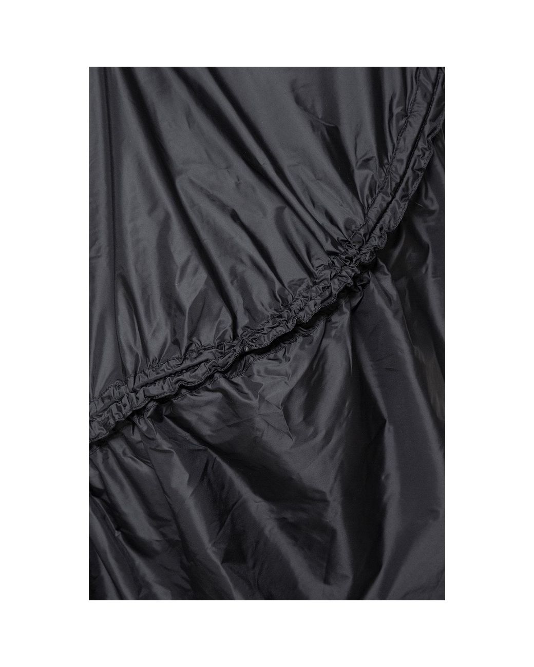 Audrey Vallens Black Spades 2 Gathered Seam Skirt