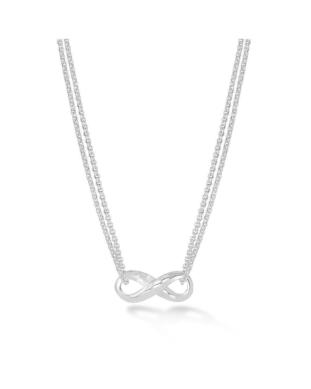 Dower & Hall Metallic Entwined Infinity Pendant