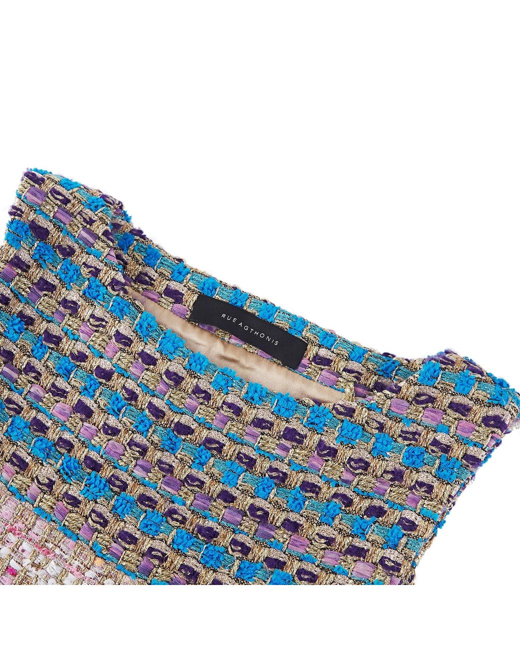 RUE AGTHONIS Blue Bebe Paille Top