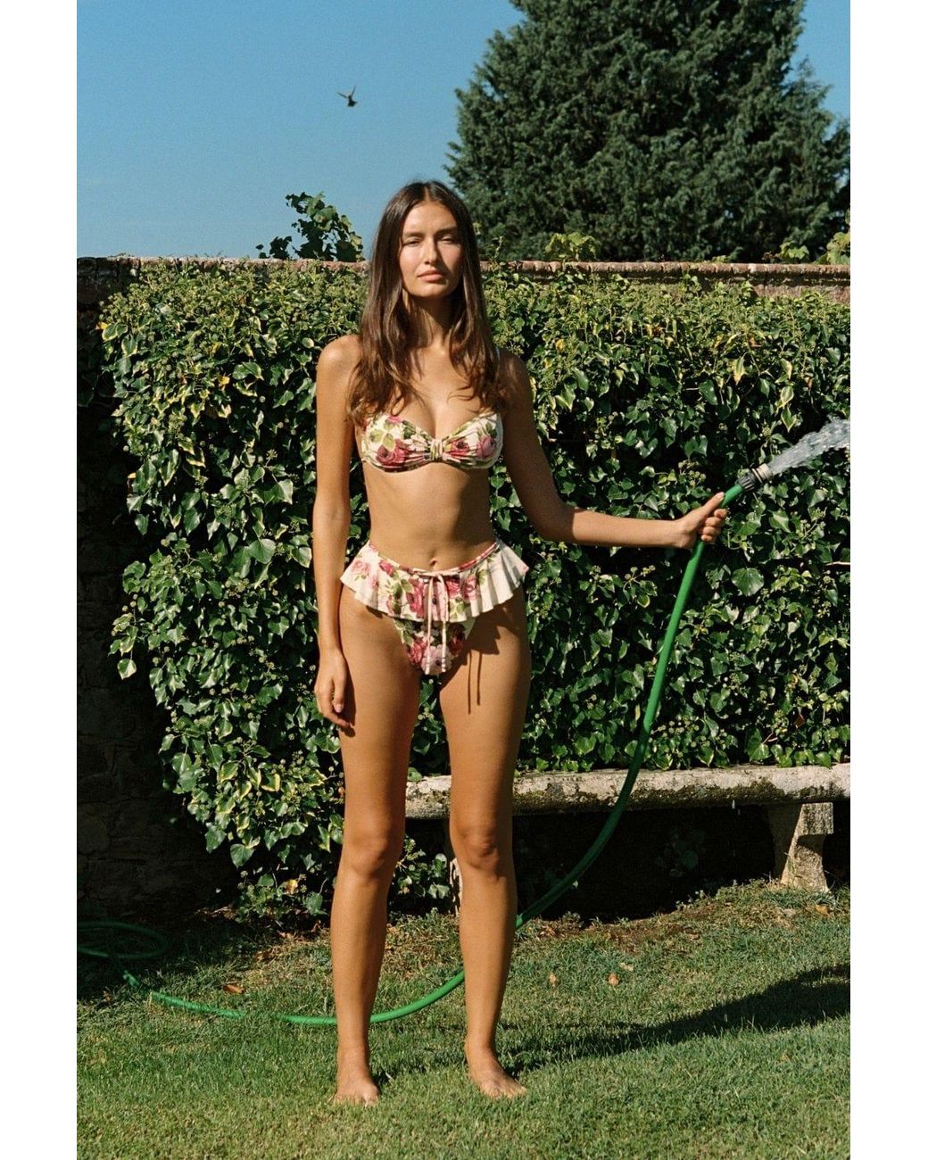 Montce Blue Bouquet Devin Bikini Top