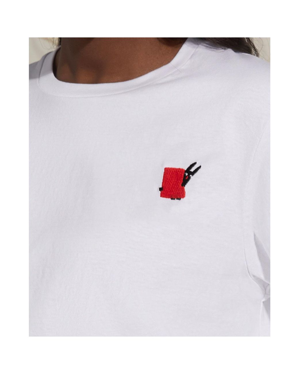 INGMARSON White Pierre Buttin Embroidered T-Shirt