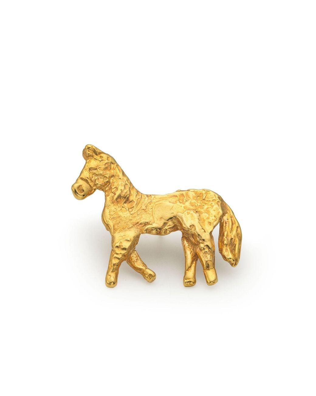 EVA REMENYI Metallic Horse Brooch