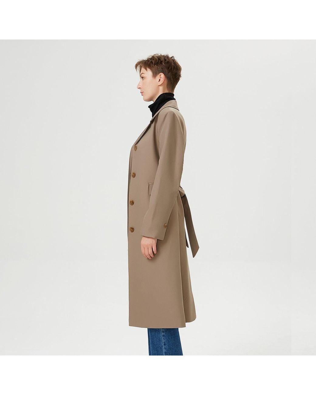Smart and Joy Natural Minimalist City Coat