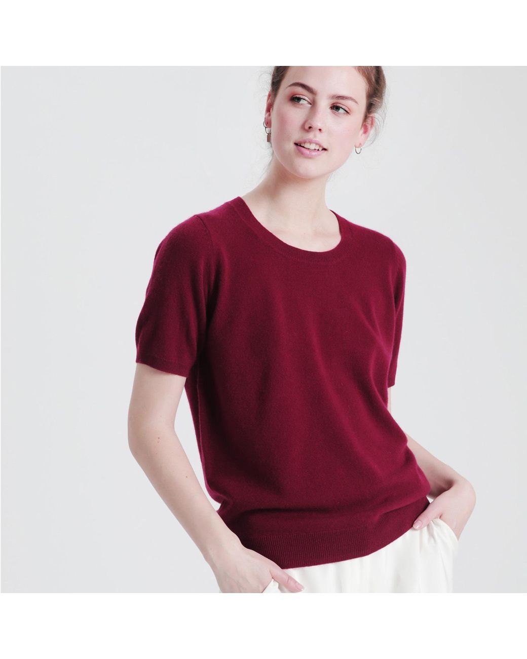 tirillm Red Alina Cashmere T-Shirt