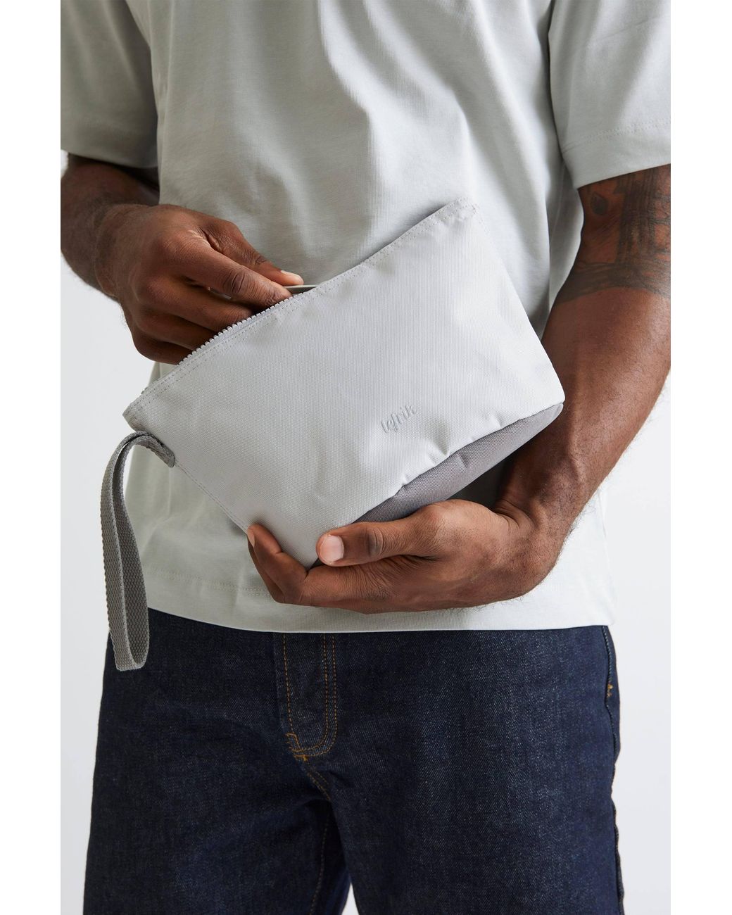Lefrik White Zoid Case Bag M Concrete Block
